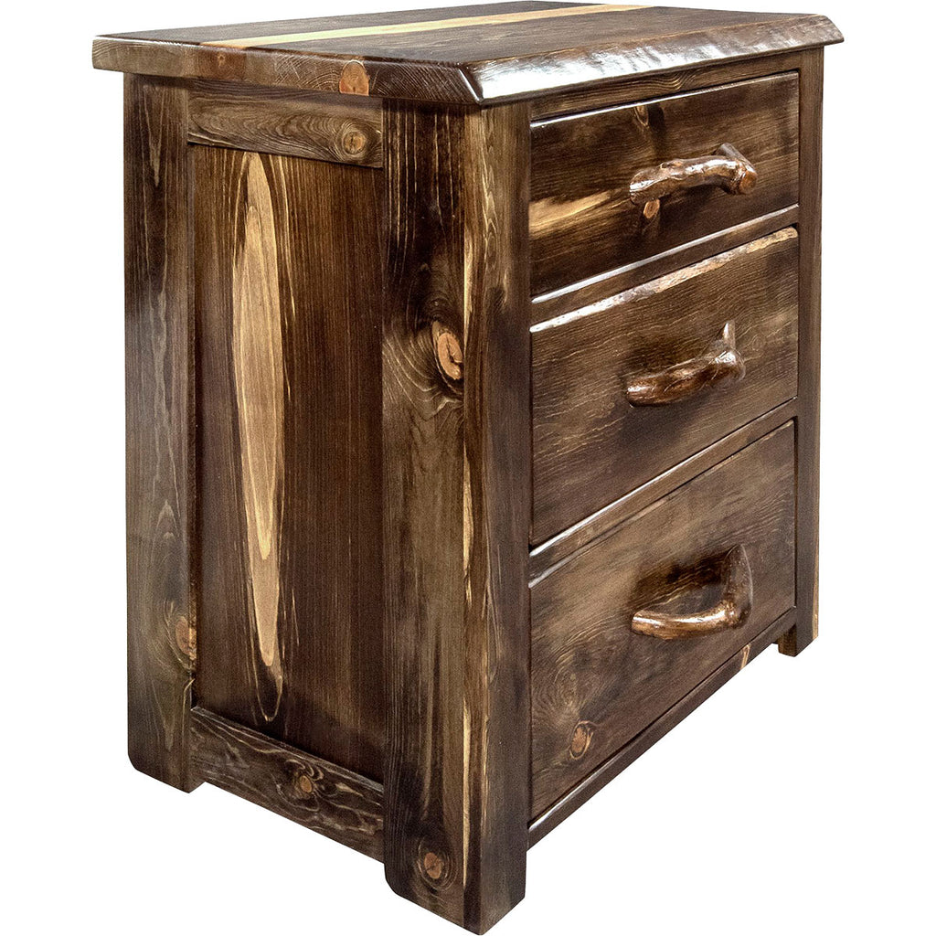 Lima Live Edge 3 Drawer Chest - Provincial Stain