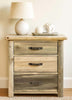 Lima Sawn 3 Drawer Chest with Iron - Clear Lacquer