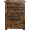 Lima Sawn 4 Drawer Chest with Iron - Provincial Stain