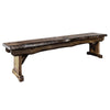 Lima Live Edge 45 Inch Bench - Jacobean Stain