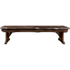 Lima Live Edge 6 Foot Wooden Bench - Provincial Stain