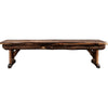 Lima Live Edge 6 Foot Wooden Bench - Provincial Stain