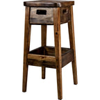 Lima 24 Inch Backless Barstool - Provincial Stain