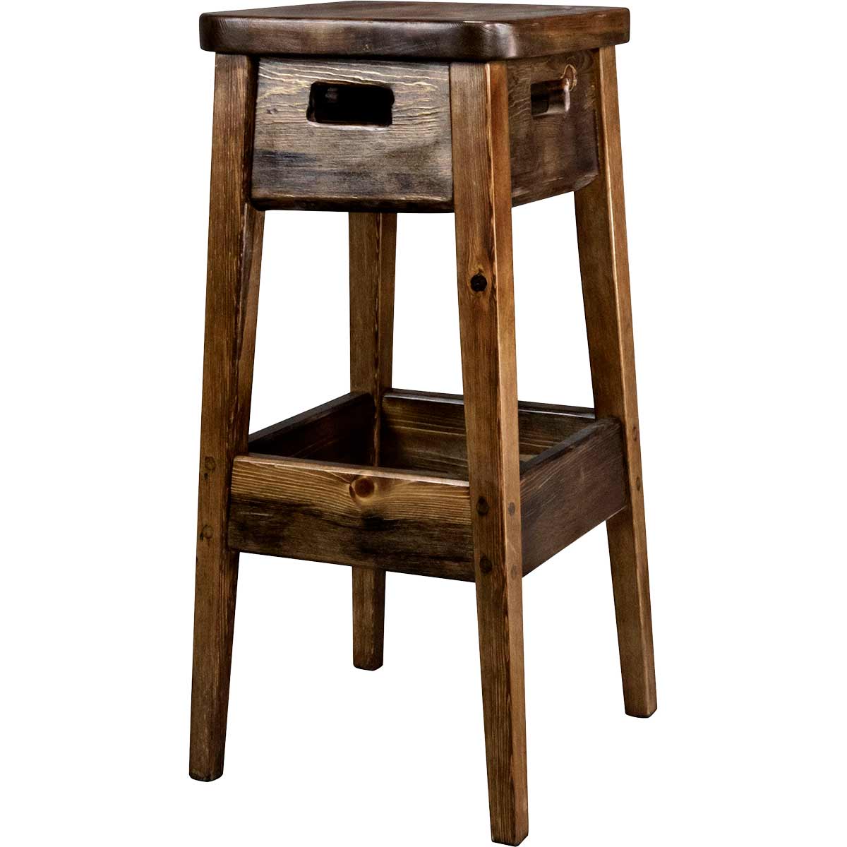 Lima 30 Inch Backless Barstool - Provincial Stain