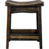Lima Counter Height Saddle Barstool - Jacobean Stain