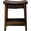 Lima Counter Height Saddle Barstool - Jacobean Stain