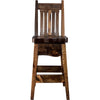 Lima 30 Inch Barstool with Back - Provincial Stain