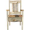 Lima Live Edge 32 Inch Dining Side Chair - Clear Lacquer
