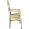 Lima Live Edge 32 Inch Dining Side Chair - Clear Lacquer
