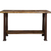 Lima Console Table with Shelf & Provincial Stain - Copper Creek Legs