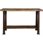 Lima Console Table with Shelf & Provincial Stain - Copper Creek Legs