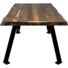 Lima Coffee Table with Blackstone Iron Legs - Provincial Stain