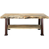 Lima Coffee Table with Shelf & Copper Creek Legs - Clear Lacquer