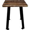 Lima Live Edge End Table with Provincial Stain - Blackstone Legs