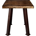 Lima Live Edge End Table with Provincial Stain - Copper Creek Legs