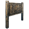 Lima Sawn Headboard with Iron & Jacobean Stain - Full