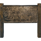 Lima Sawn Headboard with Iron & Jacobean Stain - Full