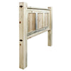 Lima Sawn Headboard with Iron & Clear Lacquer - Full