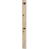 Lima Sawn Headboard with Iron & Clear Lacquer - Full