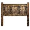 Lima Sawn Headboard with Iron & Provincial Stain - Full