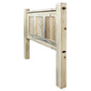 Lima Sawn Headboard with Iron & Clear Lacquer - King
