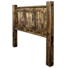 Lima Sawn Headboard with Iron & Provincial Stain - King