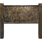 Lima Sawn Headboard with Iron & Jacobean Stain - Queen