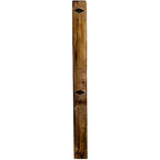 Lima Sawn Headboard with Iron & Provincial Stain - Queen