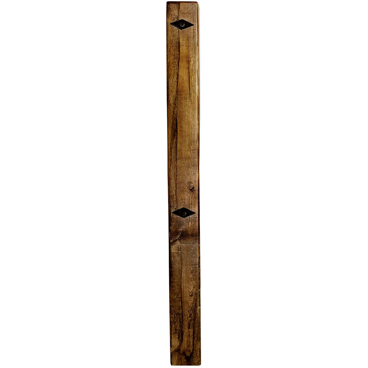 Lima Sawn Headboard with Iron & Provincial Stain - Queen