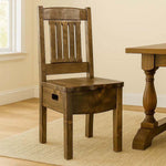 Lima Live Edge 18 Inch Dining Side Chair - Provincial Stain