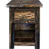 Lima Live Edge 30 Inch Nightstand - Jacobean Stain