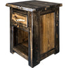 Lima Live Edge 30 Inch Nightstand - Jacobean Stain