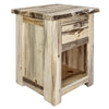 Lima Live Edge 25 Inch Nightstand - Clear Lacquer