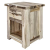 Lima Live Edge 25 Inch Nightstand - Clear Lacquer