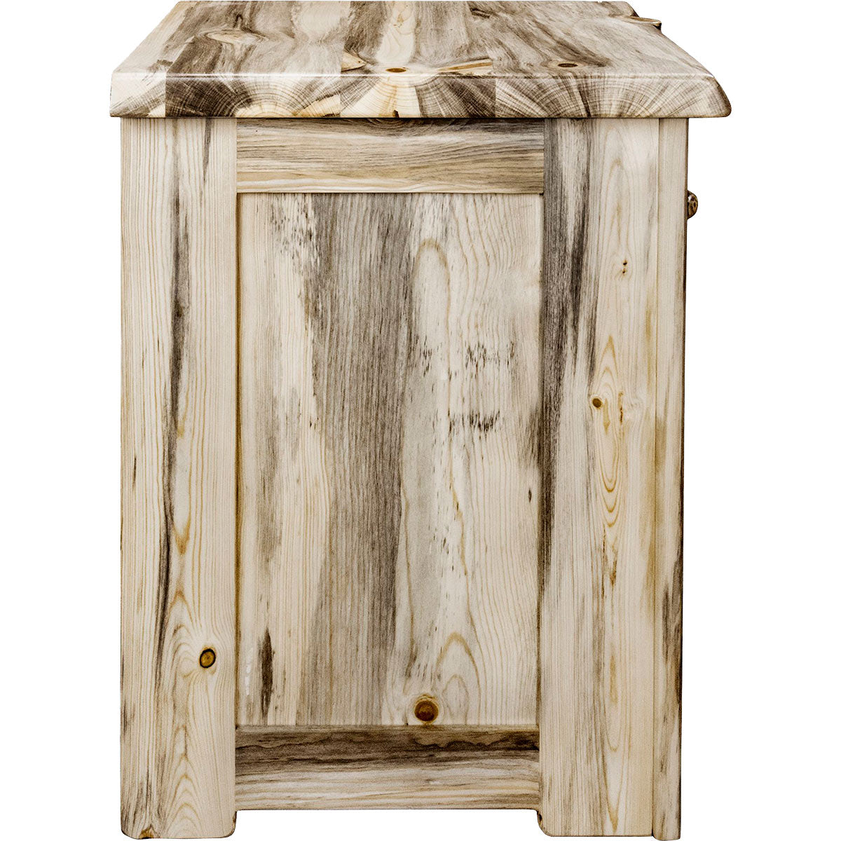 Lima Live Edge 25 Inch Nightstand - Clear Lacquer