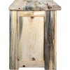 Lima Live Edge 30 Inch Nightstand with Iron - Clear Lacquer