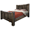 Lima Live Edge Bed with Jacobean Stain - Cal King