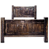 Lima Sawn Bed with Iron & Jacobean Stain - Cal King
