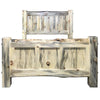 Lima Live Edge Bed with Clear Lacquer - Full