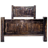 Lima Sawn Bed with Iron & Jacobean Stain - King