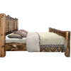 Lima Live Edge Bed with Provincial Stain - Queen