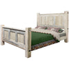 Lima Sawn Bed with Iron & Clear Lacquer - Queen