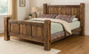 Lima Sawn Bed with Iron & Provincial Stain - Queen