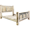 Lima Sawn Bed with Iron & Clear Lacquer - Twin
