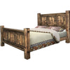 Lima Sawn Bed with Iron & Provincial Stain - Twin