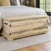 Lima Sawn 4 Foot Blanket Chest - Clear Lacquer