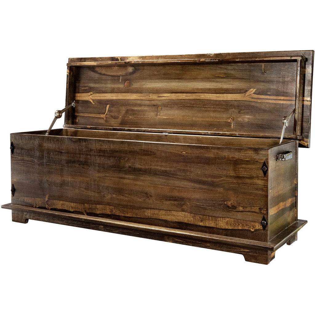Lima Sawn 4 Foot Blanket Chest - Provincial Stain
