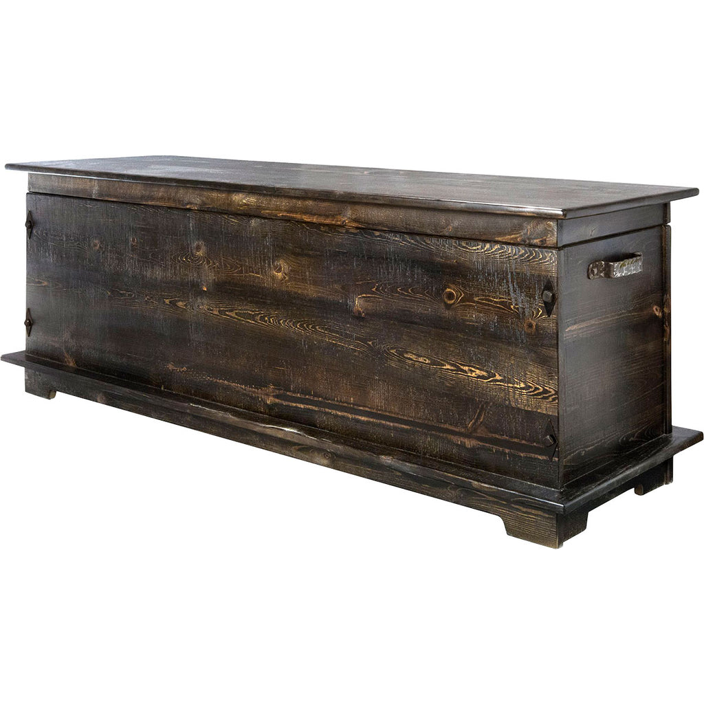 Lima Sawn 5 Foot Blanket Chest - Jacobean Stain