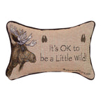 Lessons from a Moose Reversible Tapestry Pillow