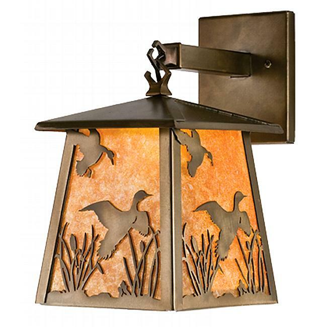Ducks in Flight Lantern Wall Sconce